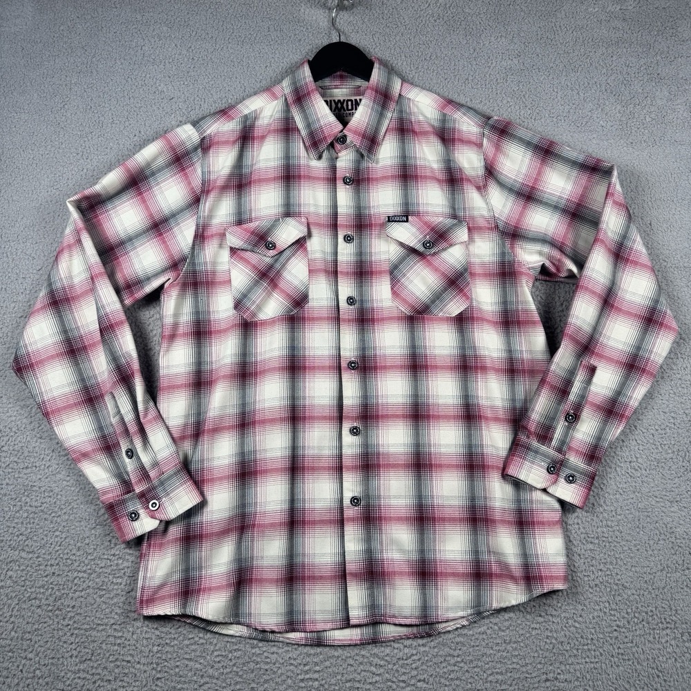 Dixxon Flannel Co Shirt Mens Large Red The Bronx Plaid Button Down Long Sleeve